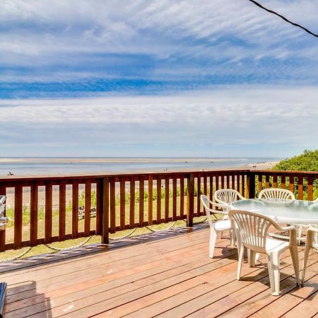 Happy Camp Beachfront Cabin Netarts Bagian luar foto